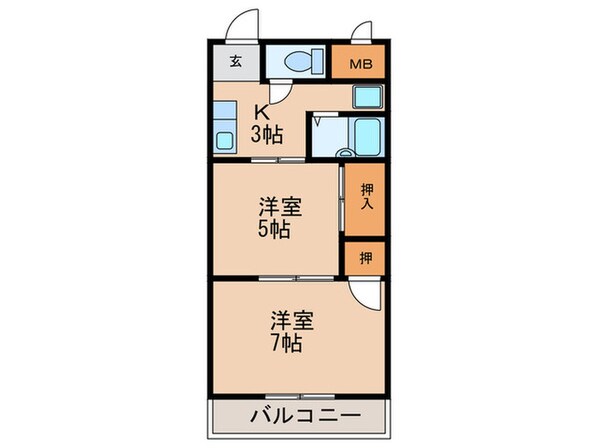 アドバンス弐番館の物件間取画像